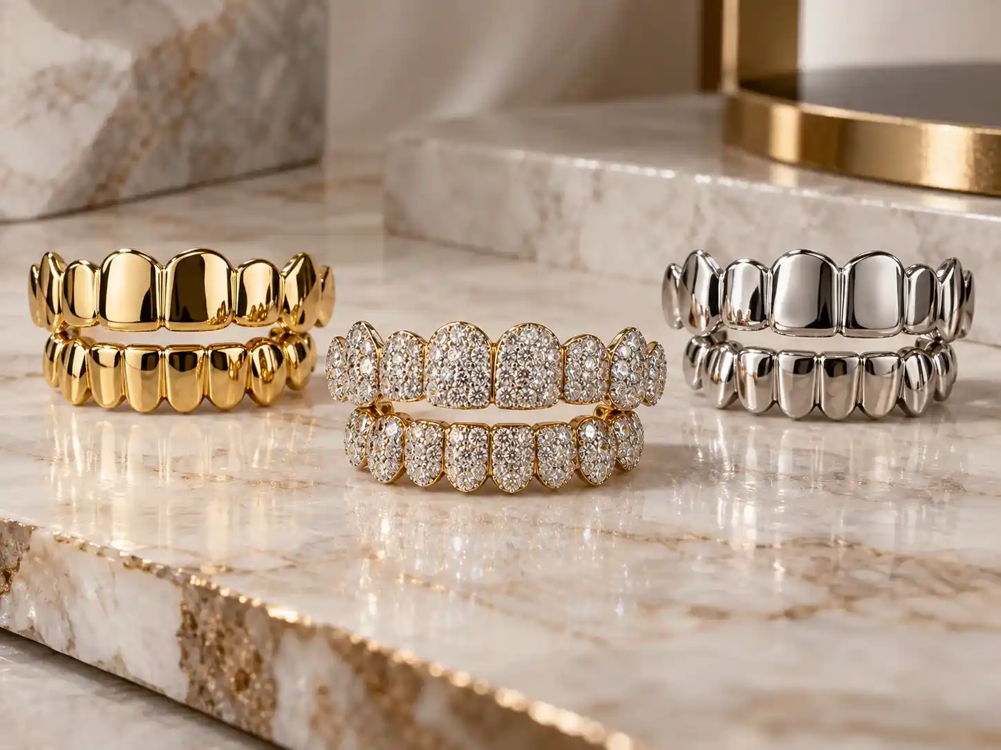Custom gold dental grillz in Karachi